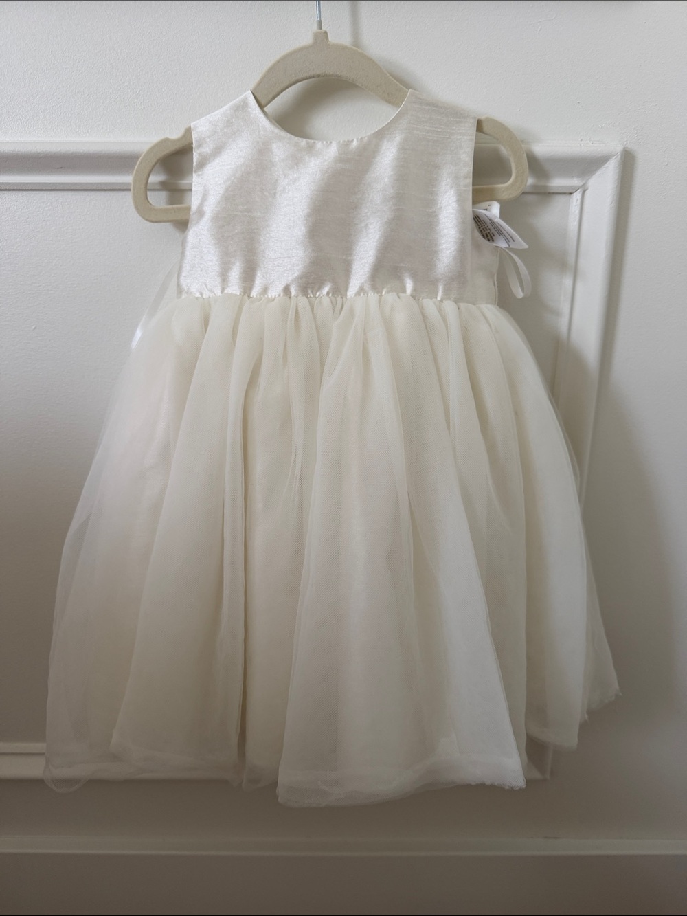 David’s Bridal Ivory Tulle Dress- 18 mo